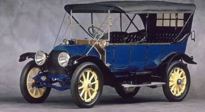 Первые автомобильные фары с электрическими лампами